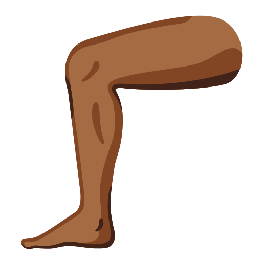 leg: medium-dark skin tone — Google