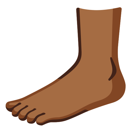 foot: medium-dark skin tone — Google