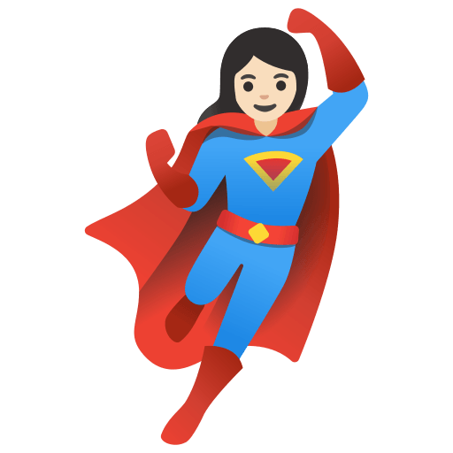 woman superhero: light skin tone — Google