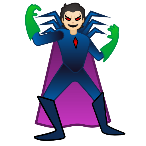supervillain: light skin tone — Google