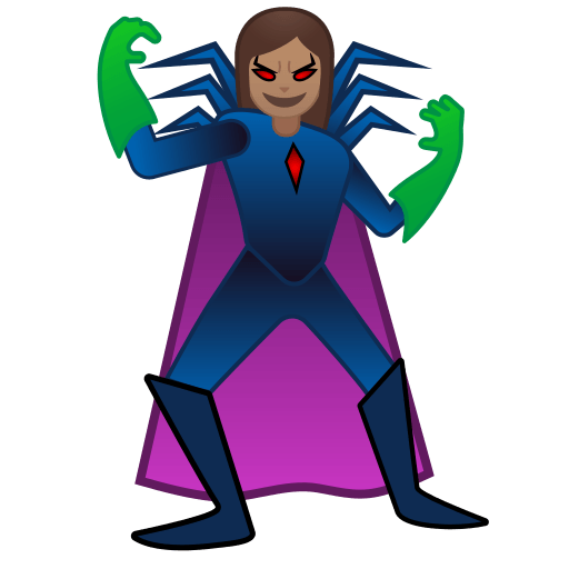 woman supervillain: medium skin tone — Google