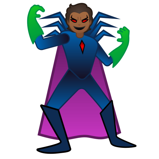 supervillain: medium-dark skin tone — Google