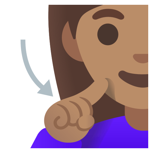 deaf woman: medium skin tone — Google
