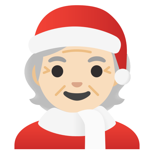 Mx Claus: light skin tone — Google
