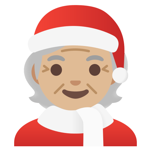 Mx Claus: medium-light skin tone — Google