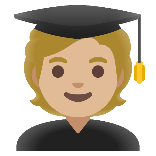 student: medium-light skin tone — Google