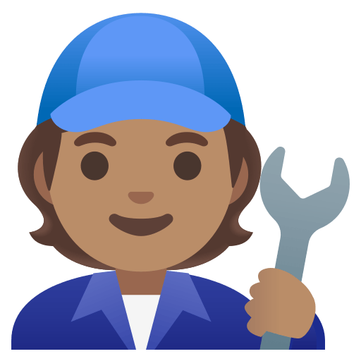 mechanic: medium skin tone — Google