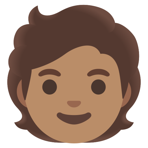 person: medium skin tone — Google