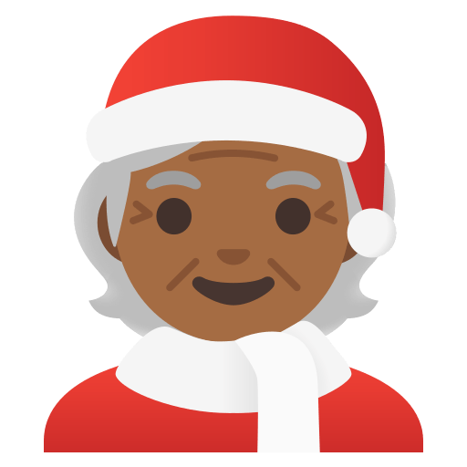 Mx Claus: medium-dark skin tone — Google