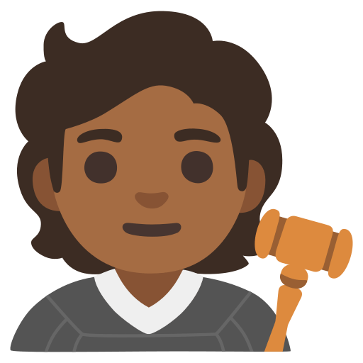 judge: medium-dark skin tone — Google