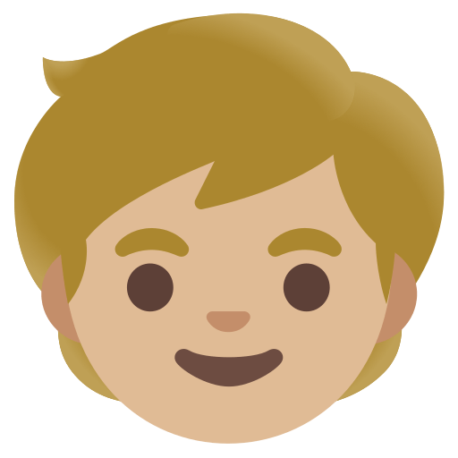 child: medium-light skin tone — Google