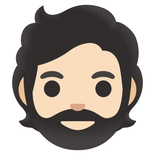 person: light skin tone, beard — Google