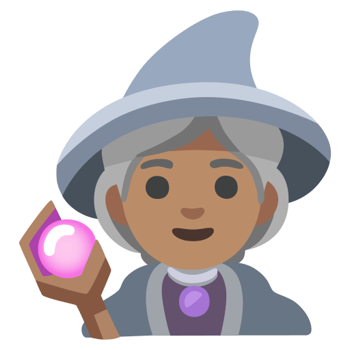 woman mage: medium skin tone — Google