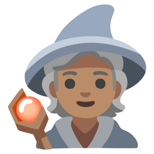 mage: medium skin tone — Google
