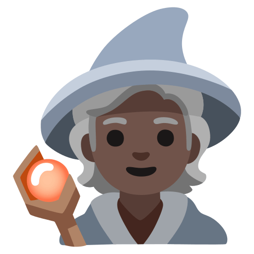 mage: dark skin tone — Google