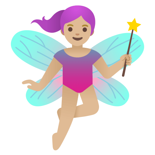 woman fairy: medium-light skin tone — Google