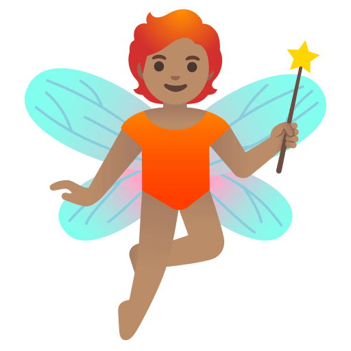 fairy: medium skin tone — Google