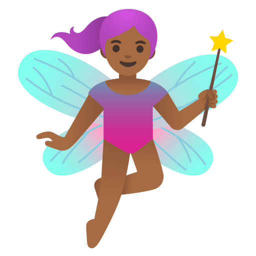 woman fairy: medium-dark skin tone — Google