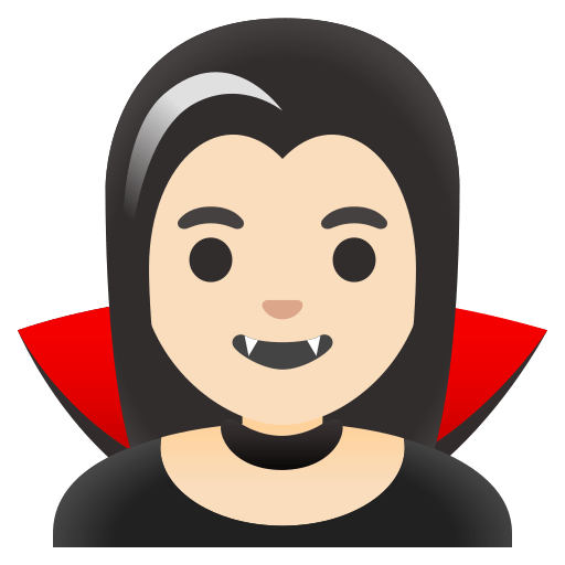 woman vampire: light skin tone — Google