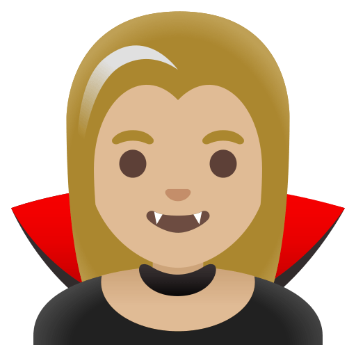 woman vampire: medium-light skin tone — Google