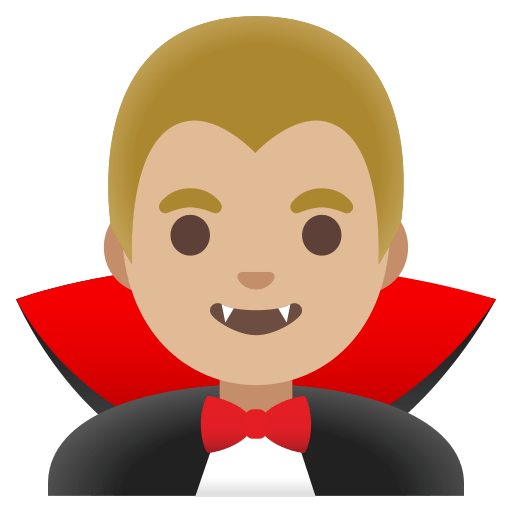 man vampire: medium-light skin tone — Google