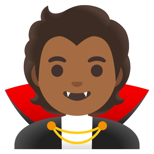 vampire: medium-dark skin tone — Google