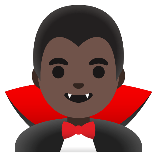 man vampire: dark skin tone — Google