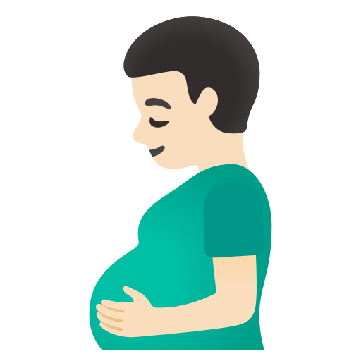 Pregnant Man: Light Skin Tone, the design in this release