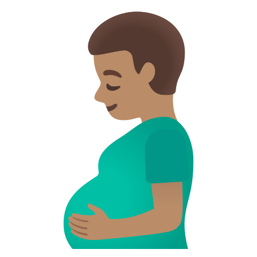 Pregnant Man: Medium Skin Tone, the design in this release