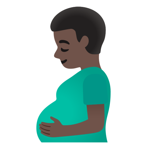 Pregnant Man: Dark Skin Tone, the design in this release