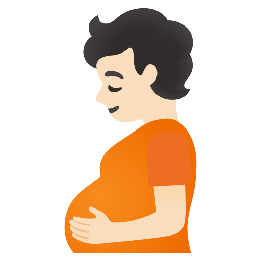 Pregnant Person: Light Skin Tone, the design in this release