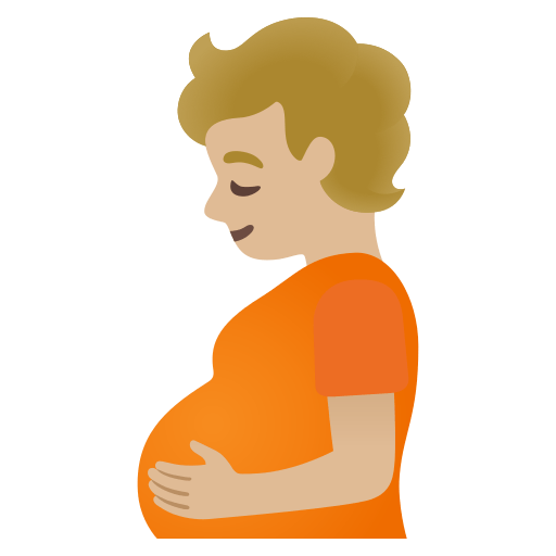 Pregnant Person: Medium-Light Skin Tone, the design in this release