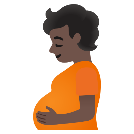 Pregnant Person: Dark Skin Tone, the design in this release