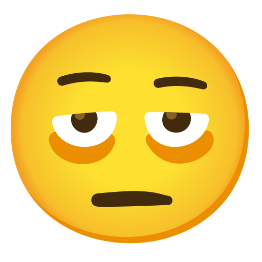Face with Bags Under Eyes, the design in this release