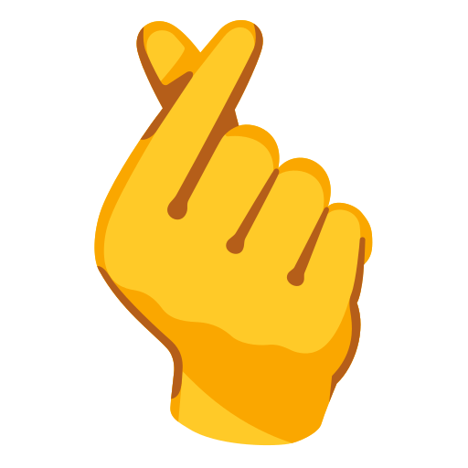 Hand with Index Finger and Thumb Crossed, the design in this release