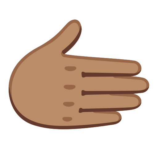 Rightwards Hand: Medium Skin Tone, the design in this release