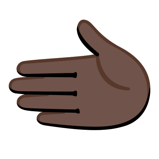 Leftwards Hand: Dark Skin Tone, the design in this release