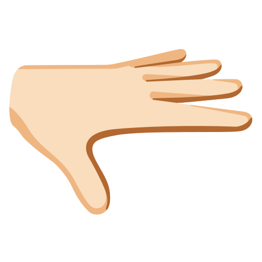Palm Down Hand: Light Skin Tone, the design in this release