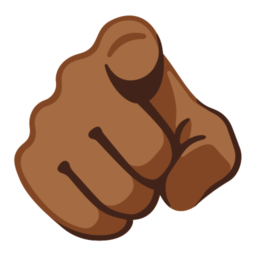 Index Pointing at the Viewer: Medium-Dark Skin Tone, the design in this release