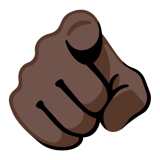 Index Pointing at the Viewer: Dark Skin Tone, the design in this release
