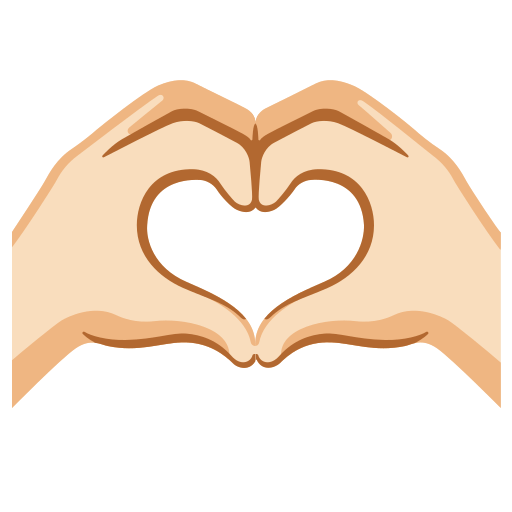 Heart Hands: Light Skin Tone, the design in this release