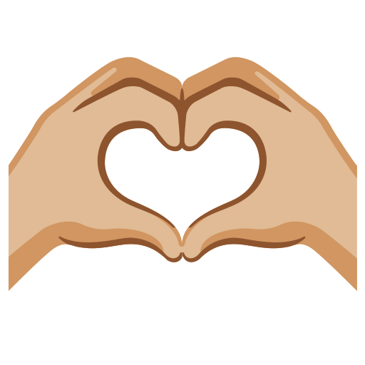 Heart Hands: Medium-Light Skin Tone, the design in this release