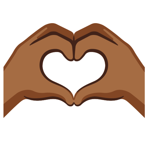 Heart Hands: Medium-Dark Skin Tone, the design in this release