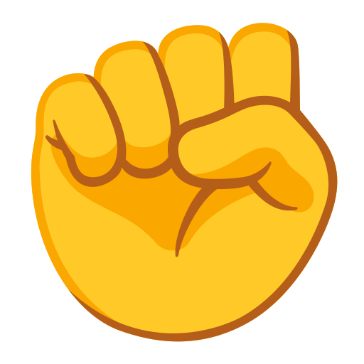 raised fist — Google