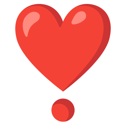 heart exclamation — Google