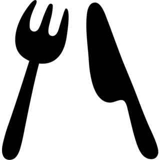 Fork and Knife as drawn by Google in Android 4.3