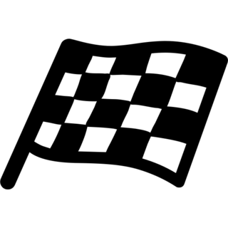 Chequered Flag as drawn by Google in Android 4.3