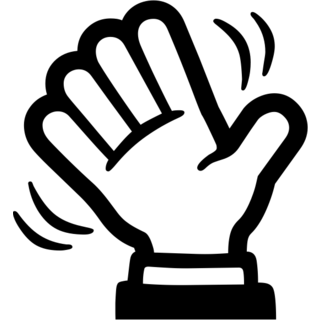 تلويح باليد as drawn by Google in Android 4.3