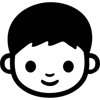 Boy as drawn by Google in Android 4.3