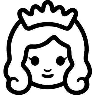 Princess as drawn by Google in Android 4.3
